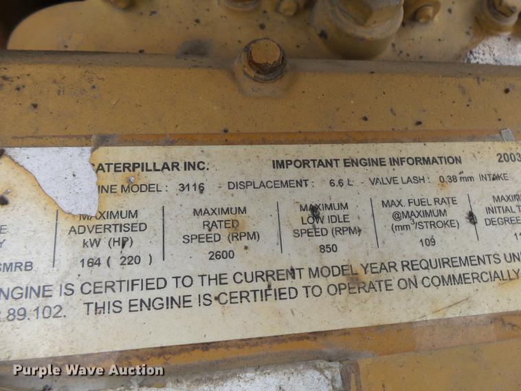 image for item DE3653 2003 Caterpillar AP1055B paver