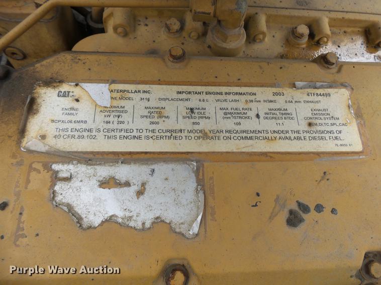 image for item DE3653 2003 Caterpillar AP1055B paver