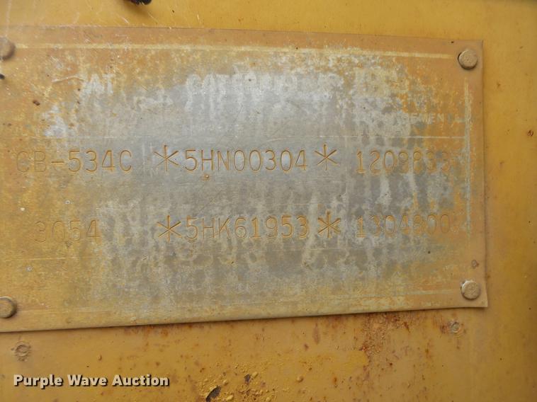 image for item DE3654 1998 Caterpillar CB534C double drum vibratory roller