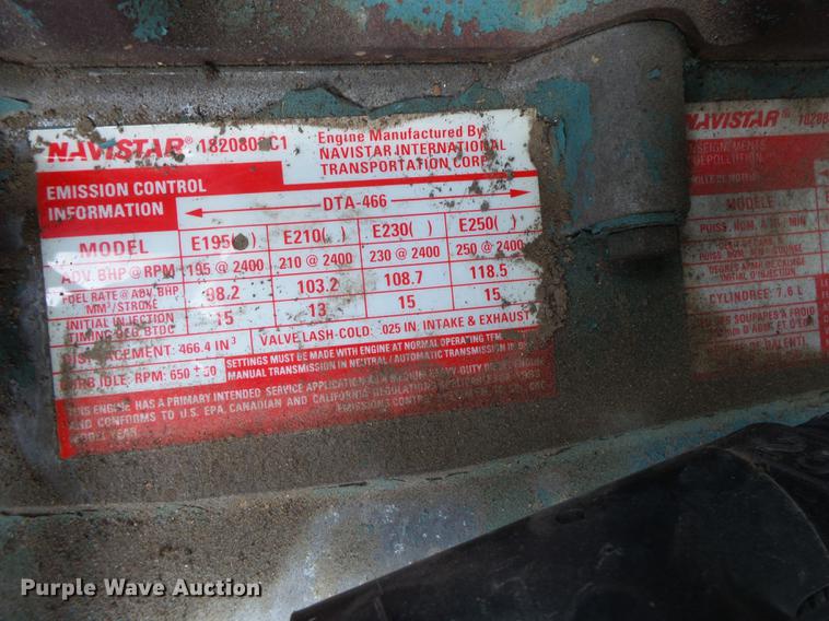 image for item DE3656 1993 International 4900 dump truck