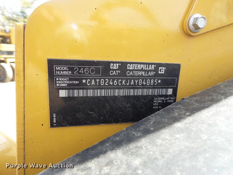 image for item DV9711 2010 Caterpillar 246C skid steer