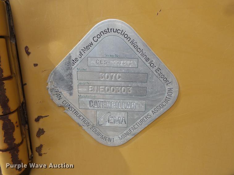 image for item DV9712 Caterpillar 307C excavator