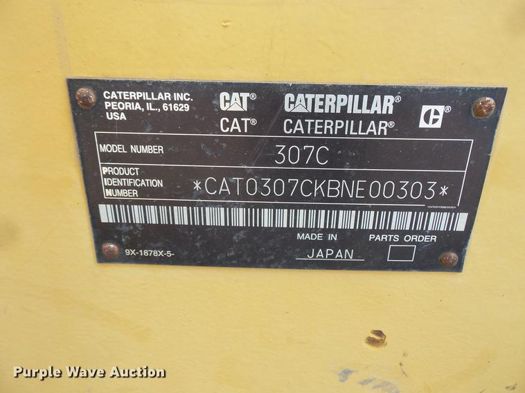 image for item DV9712 Caterpillar 307C excavator