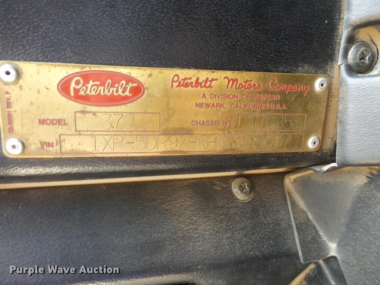 image for item DV9716 1991 Peterbilt 379 dump truck