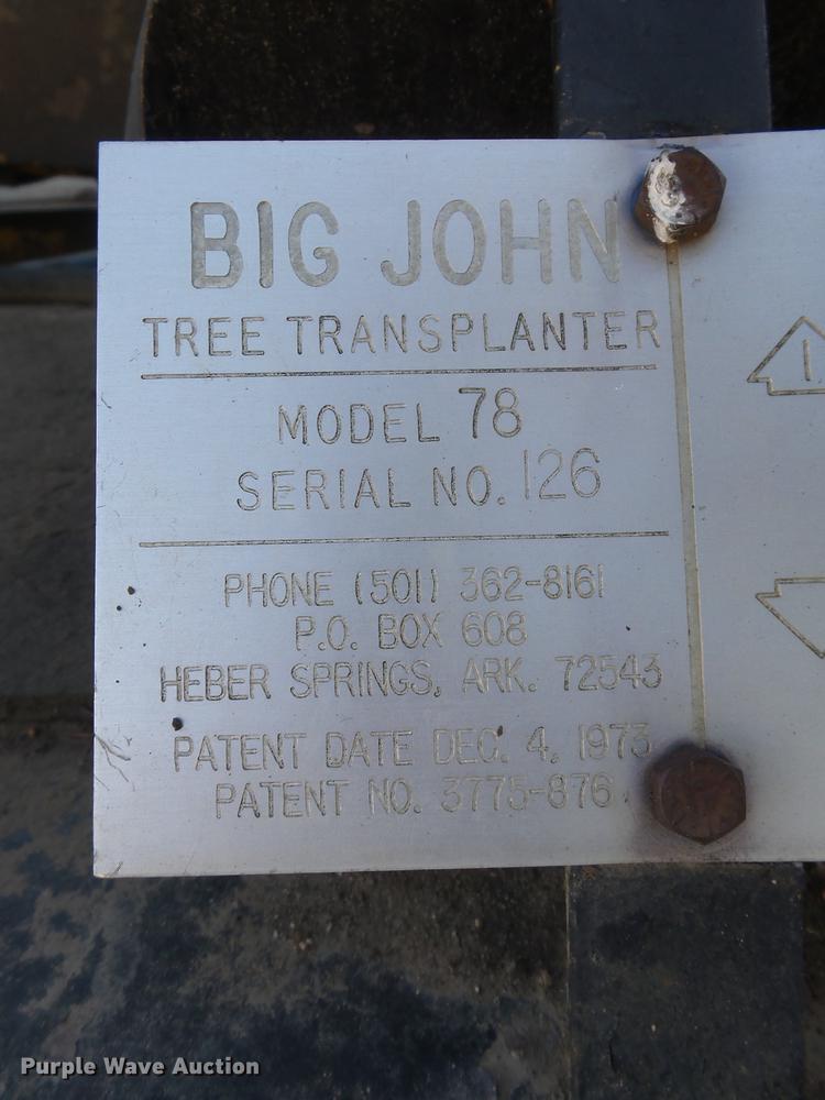 image for item DX9098 1989 International G-8300 truck with Big John tree spade