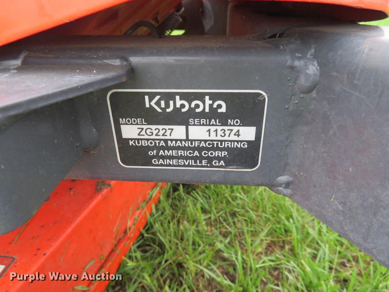 image for item EJ9573 Kubota ZG227 ZTR lawn mower