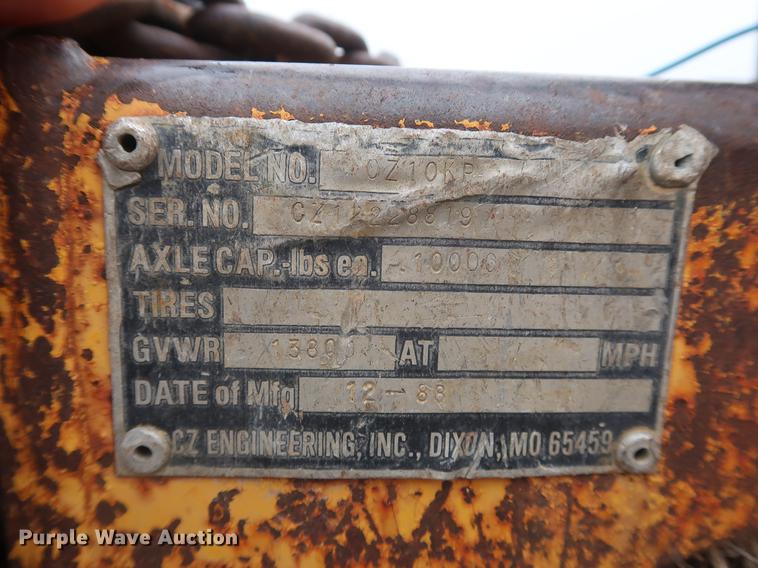 image for item EP9337 1988 CZ pole trailer