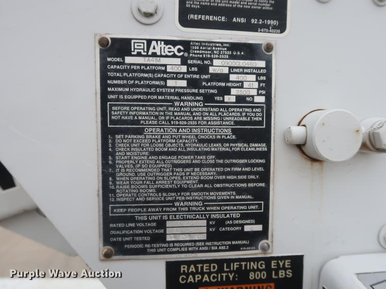 image for item EP9338 2000 Ford F650 bucket truck