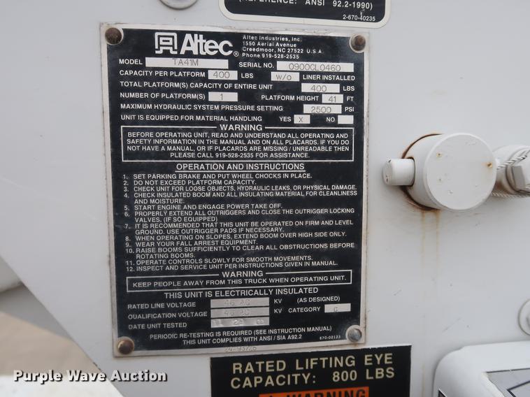 image for item EP9338 2000 Ford F650 bucket truck