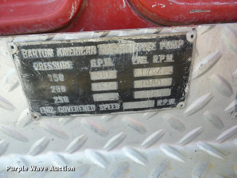 image for item BI9549 1972 Chevrolet C50 fire truck