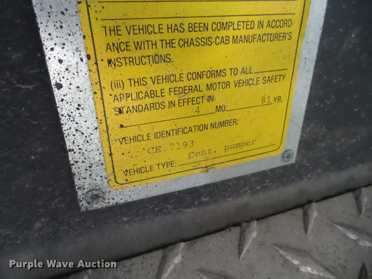 image for item BI9551 1981 American Lafrance pumper fire truck