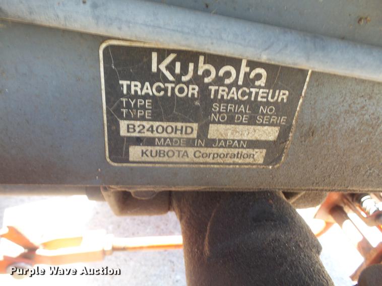 image for item DB6085 Kubota B2400 MFWD tractor
