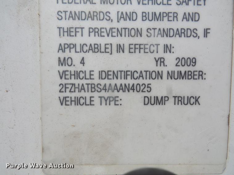 image for item DB6089 2010 Sterling L7500 dump truck