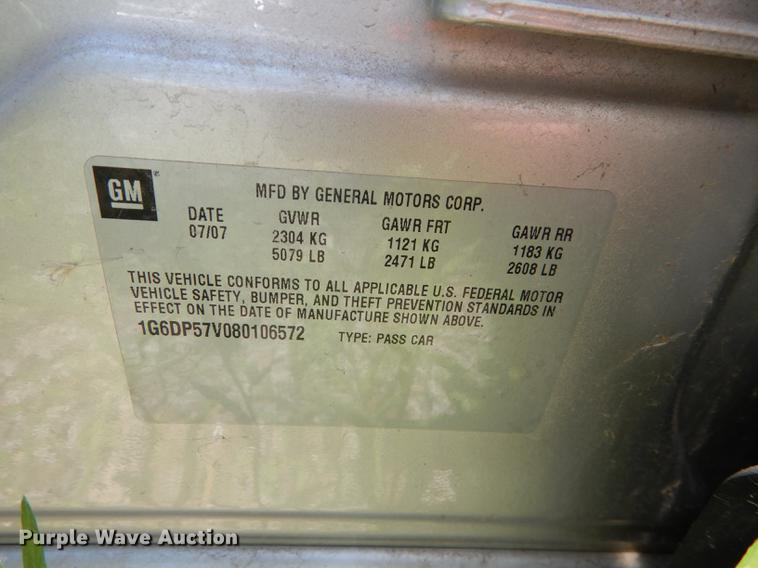 image for item DB6095 2008 Cadillac CTS