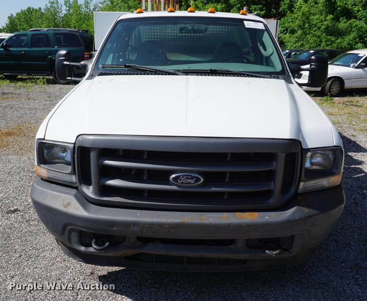 image for item DB6108 2004 Ford F350 Super Duty XL utility bed pickup truck