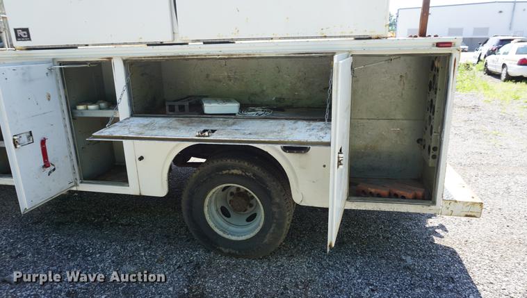 image for item DB6108 2004 Ford F350 Super Duty XL utility bed pickup truck