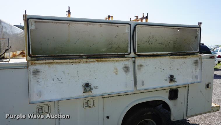 image for item DB6108 2004 Ford F350 Super Duty XL utility bed pickup truck