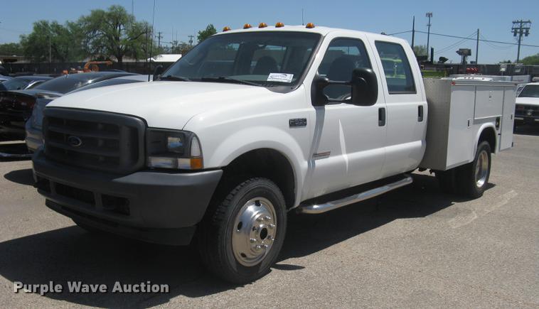 image for item DC2267 2003 Ford F550 Super Duty XL Crew Cab utility truck