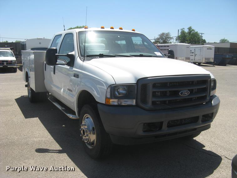 image for item DC2267 2003 Ford F550 Super Duty XL Crew Cab utility truck