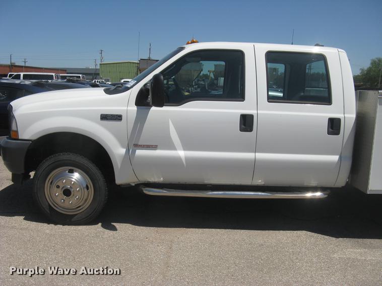 image for item DC2267 2003 Ford F550 Super Duty XL Crew Cab utility truck