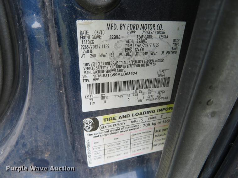 image for item DC2270 2010 Ford Expedition SUV