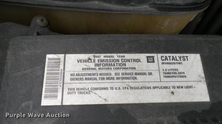 image for item DC5515 2007 Chevrolet Silverado 1500 Ext. Cab pickup truck