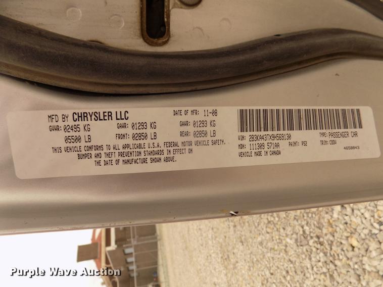 image for item DD2753 2009 Dodge Charger