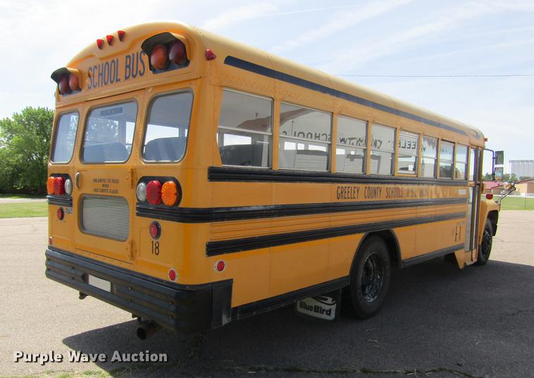 image for item DD5668 1994 Ford B700 Blue Bird school bus