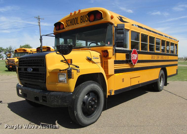 image for item DD5668 1994 Ford B700 Blue Bird school bus