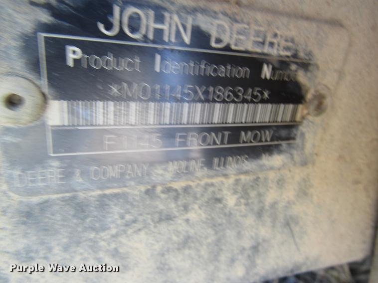 image for item DD8462 1998 John Deere F1145 lawn mower