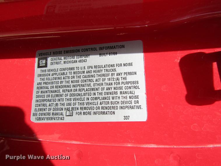 image for item DD8781 2009 Chevrolet C4500 ambulance