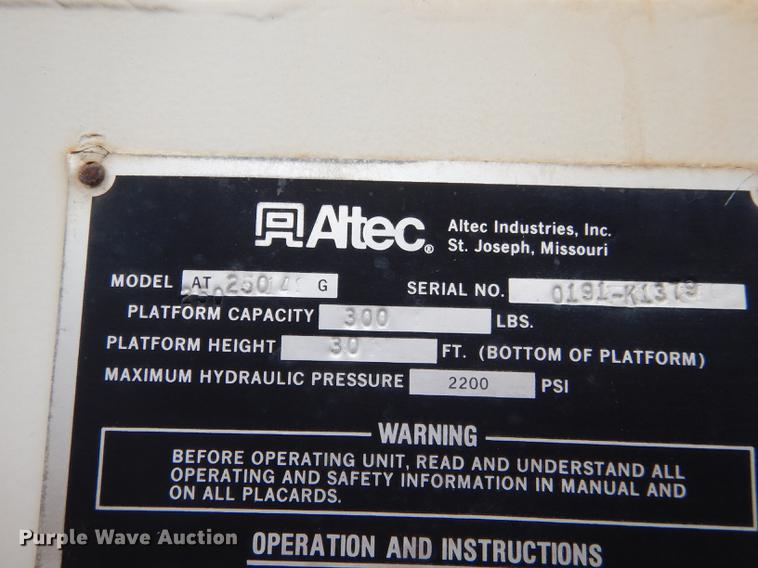 image for item DE1732 1991 Ford F450 Super Duty bucket truck