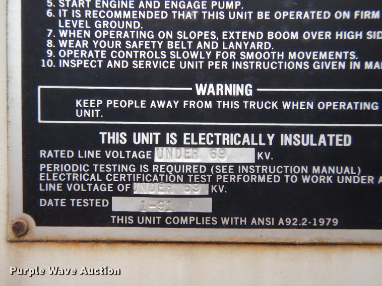 image for item DE1732 1991 Ford F450 Super Duty bucket truck