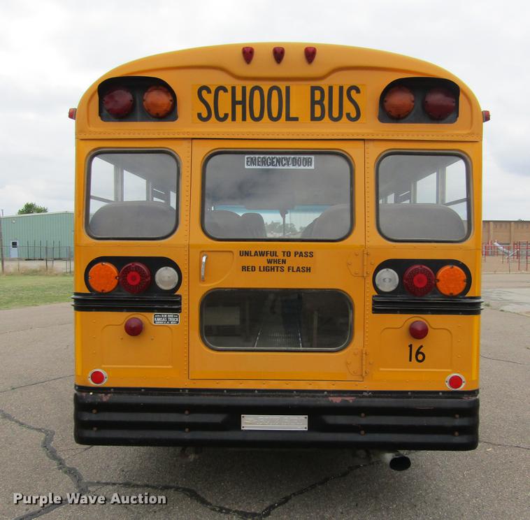 image for item DE6829 1994 Ford B700 Blue Bird school bus
