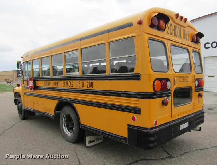 image for item DE6829 1994 Ford B700 Blue Bird school bus