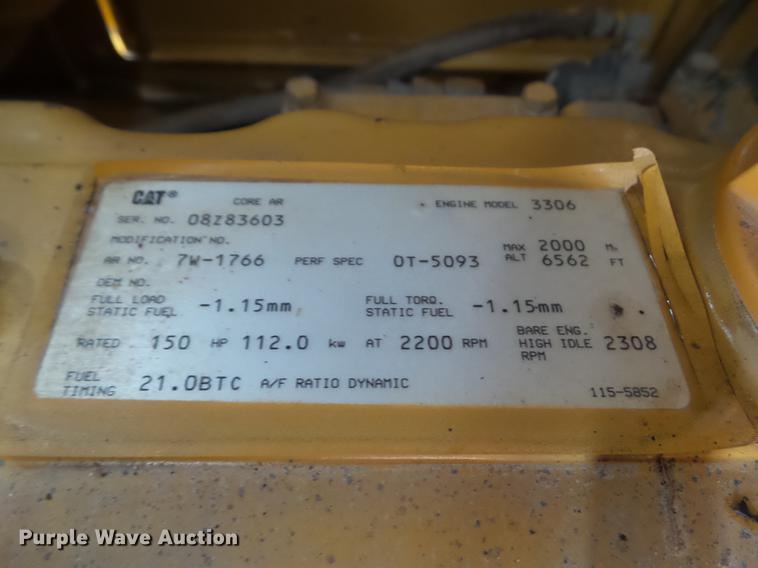 image for item DZ9246 1995 Caterpillar 140G motor grader