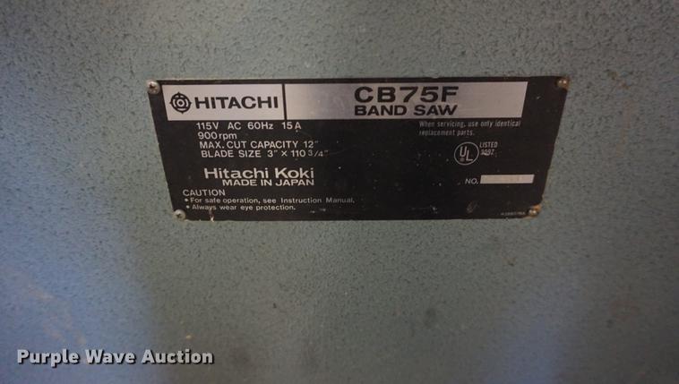 image for item EJ9457 Hitachi CB75F bandsaw