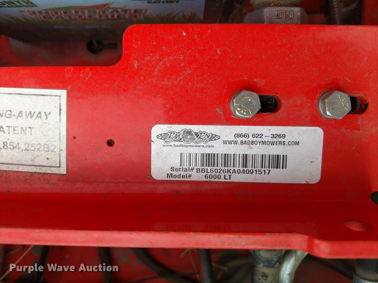 image for item EJ9582 Bad Boy ZTR lawn mower