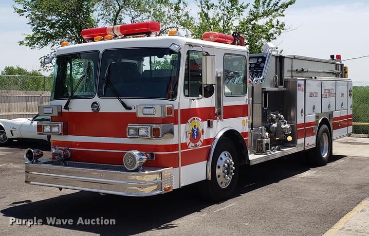 image for item EK9013 1991 E-one Sutphen Deluxe fire truck