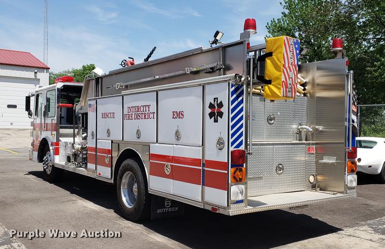 image for item EK9013 1991 E-one Sutphen Deluxe fire truck