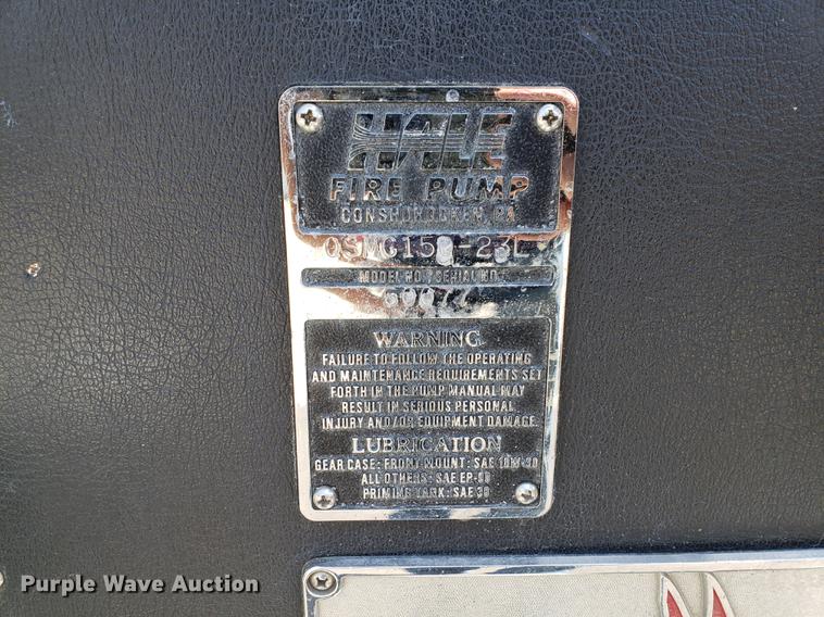 image for item EK9013 1991 E-one Sutphen Deluxe fire truck