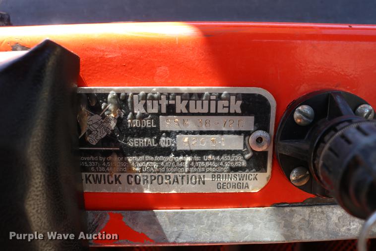 image for item EW9239 Kut Kwick SSM38-72D slope lawn mower