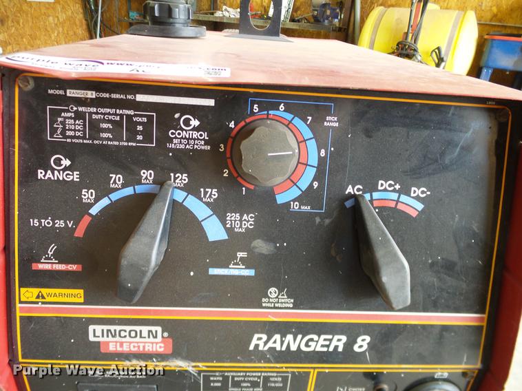 image for item AO9311 Lincoln Ranger 8 welder/generator
