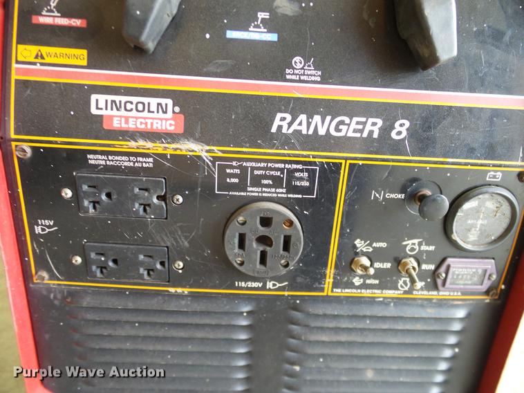 image for item AO9311 Lincoln Ranger 8 welder/generator