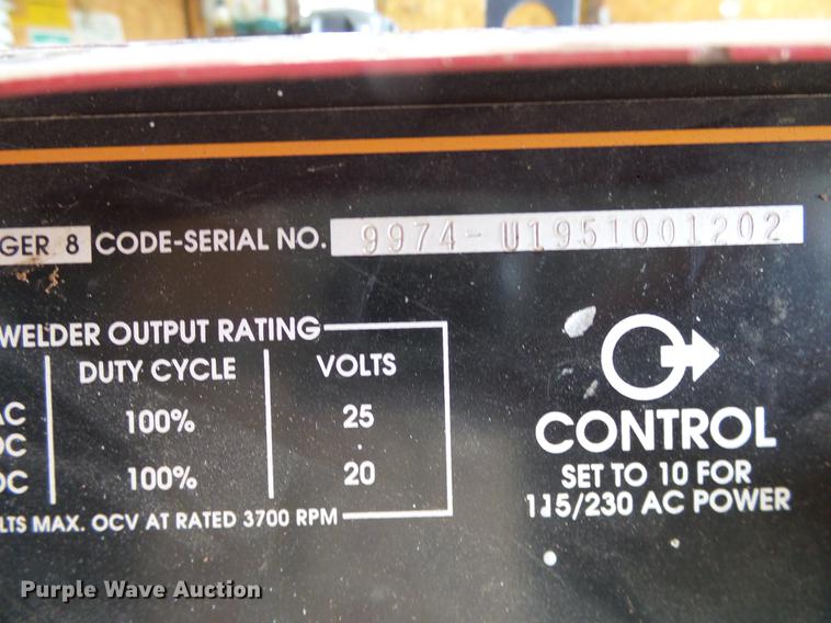 image for item AO9311 Lincoln Ranger 8 welder/generator