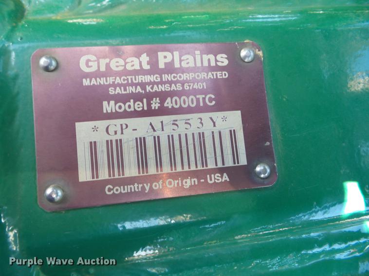 image for item AY9500 2012 Great Plains 4000TC vertical tillage