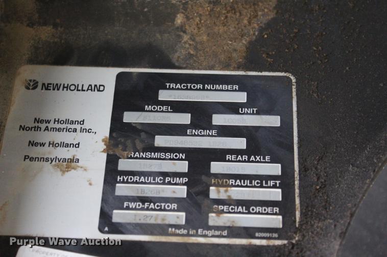 image for item BE9351 2001 New Holland TS110 MFWD tractor
