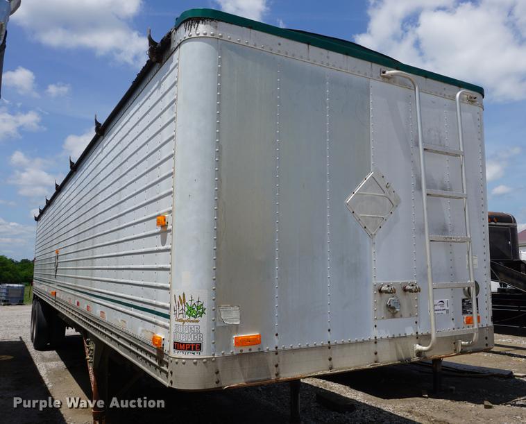 image for item DB6043 1990 Timpte double hopper bottom grain trailer