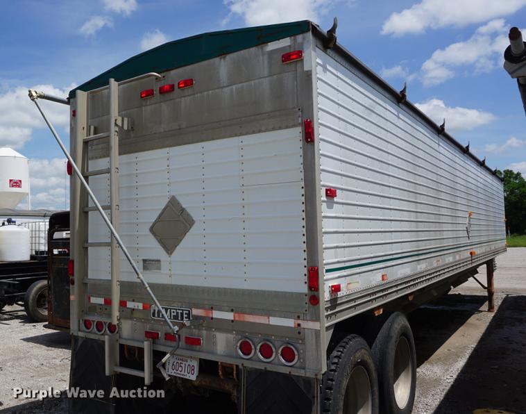 image for item DB6043 1990 Timpte double hopper bottom grain trailer