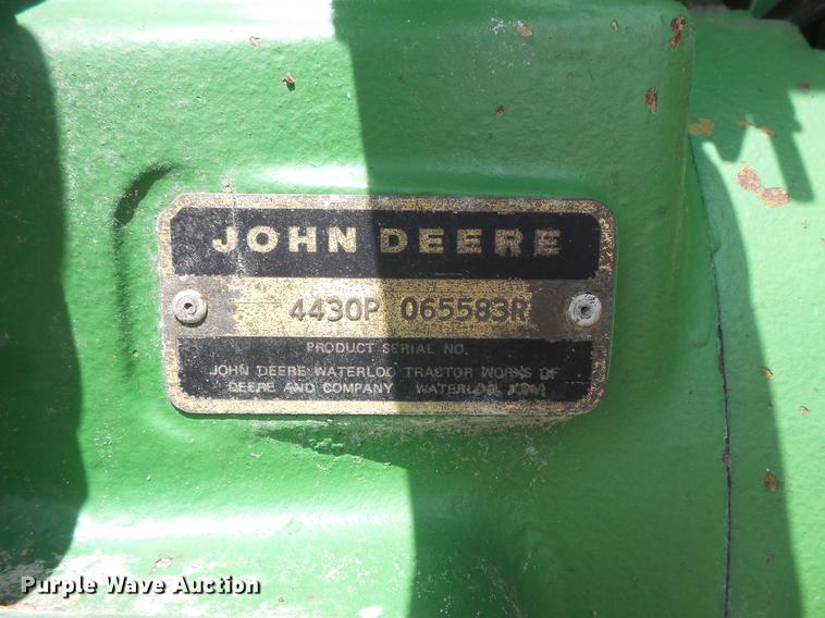 image for item DC4723 1977 John Deere 4430 tractor